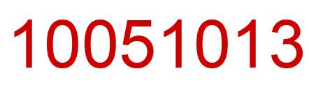 Número 10051013 imagen rojo