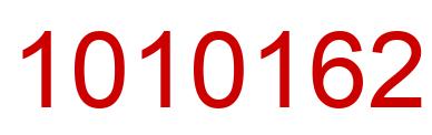 Number 1010162 red image