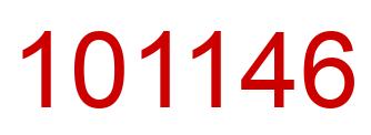 Number 101146 red image