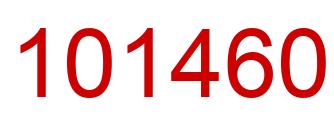 Number 101460 red image