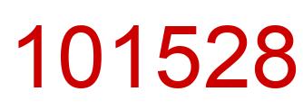 Number 101528 red image