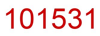 Number 101531 red image