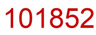 Number 101852 red image