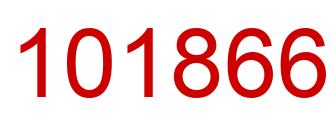 Number 101866 red image