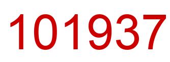 Number 101937 red image