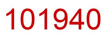 Number 101940 red image