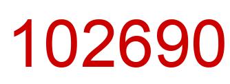 Number 102690 red image