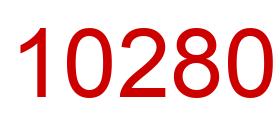 Number 10280 red image