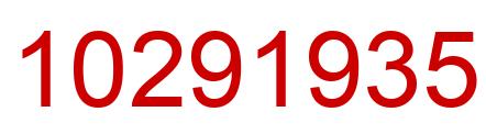 Número 10291935 imagen rojo