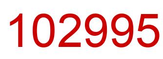Number 102995 red image