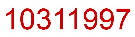Number 10311997 red image
