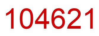 Number 104621 red image