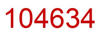 Number 104634 red image