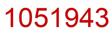 Número 1051943 imagen rojo