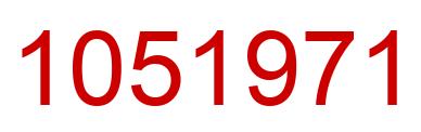 Number 1051971 red image