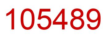 Número 105489 imagen rojo