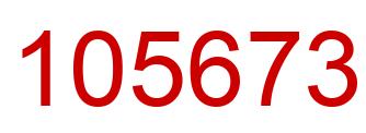 Number 105673 red image