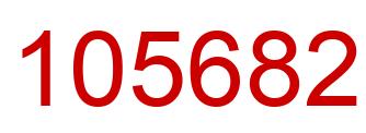 Number 105682 red image
