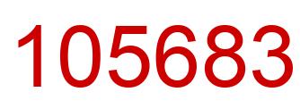 Number 105683 red image