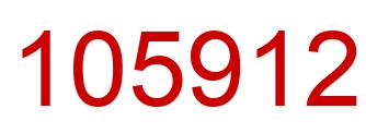 Number 105912 red image