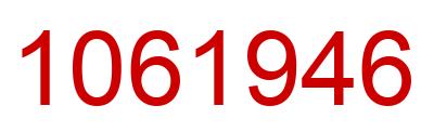 Número 1061946 imagen rojo