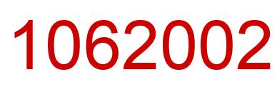 Number 1062002 red image