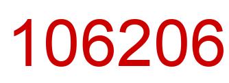 Number 106206 red image