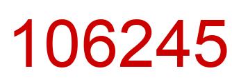Number 106245 red image