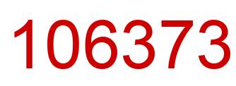 Number 106373 red image