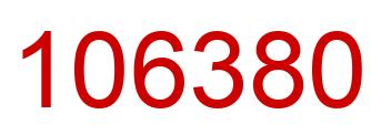 Number 106380 red image