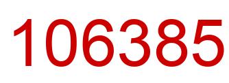Number 106385 red image