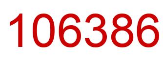 Number 106386 red image