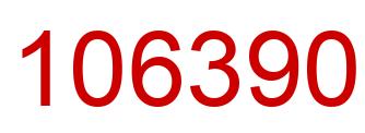 Number 106390 red image