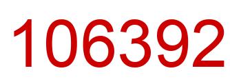 Number 106392 red image