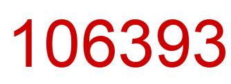 Number 106393 red image