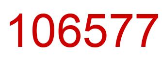 Número 106577 imagen rojo