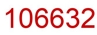 Number 106632 red image