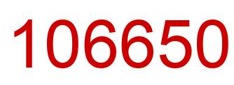 Número 106650 imagen rojo