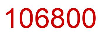 Number 106800 red image
