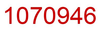 Número 1070946 imagen rojo