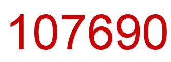 Número 107690 imagen rojo