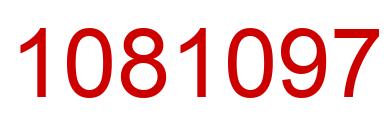 Number 1081097 red image