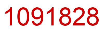 Number 1091828 red image