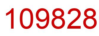 Number 109828 red image