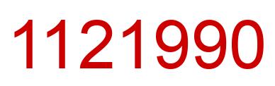 Number 1121990 red image
