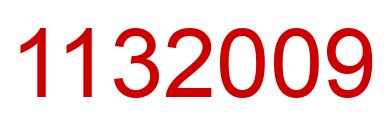 Number 1132009 red image