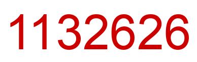 Número 1132626 imagen rojo