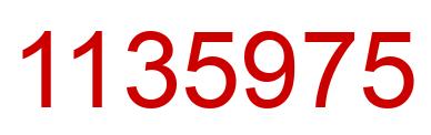 Número 1135975 imagen rojo
