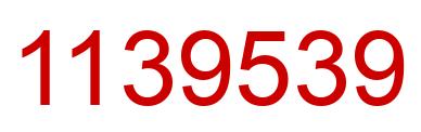 Number 1139539 red image