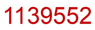 Number 1139552 red image